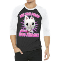 Kids Gabby's Dollhouse Pandy Paws Are You Ready For A Hug Attack T Shi 3/4 Sleeve Shirt | Artistshot