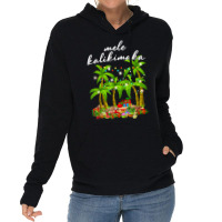 Mele Kalikimaka Hawaiian Christmas Palm Tree Lights Xmas T Shirt Lightweight Hoodie | Artistshot