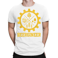 Mens Beergineer Homebrew Home Brewing Craft Beer Brewer Gift T Shirt T-shirt | Artistshot