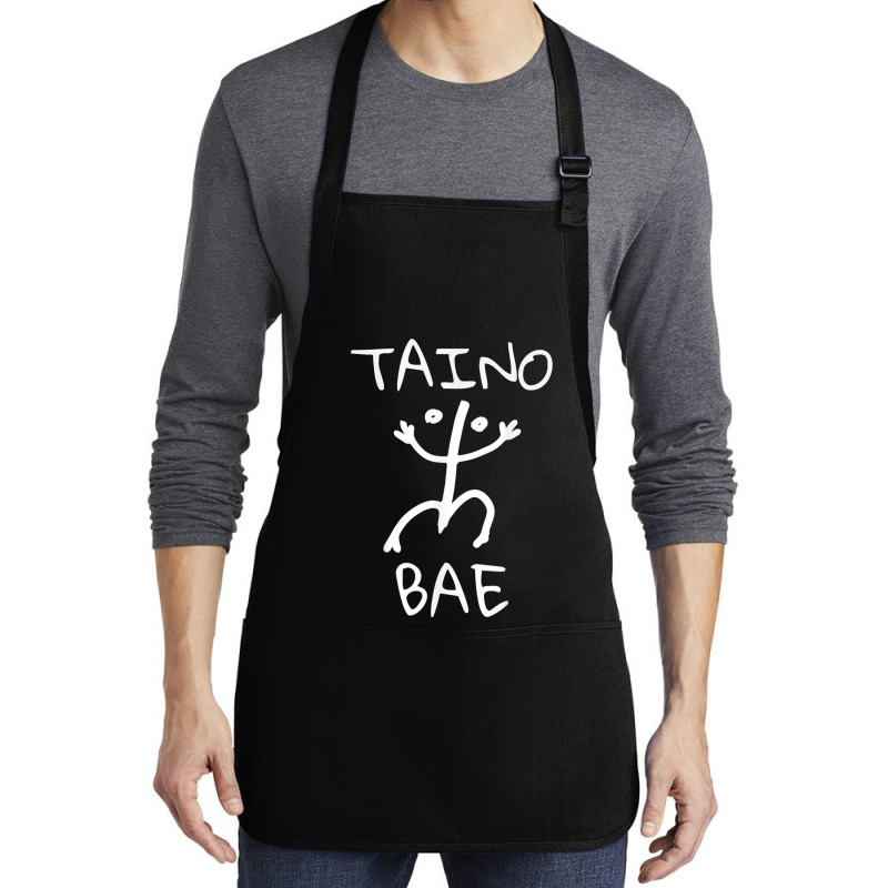 Taino Bae Tainos De Boriken Boricua Puerto Rican Taino Medium-length Apron | Artistshot