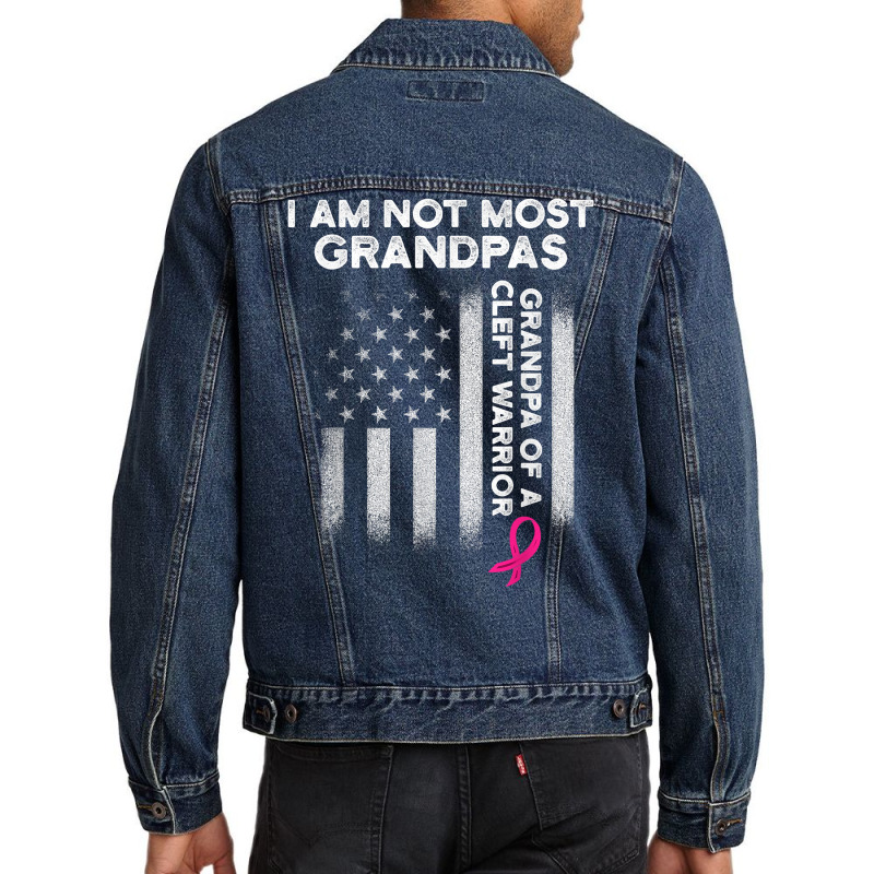 Mens Cleft Palate Lip Most Grandpa Cleft Strong Awareness T Shirt Men Denim Jacket | Artistshot