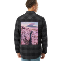 Cherry Blossoms Landscape In Japan Aesthetic Flannel Shirt | Artistshot