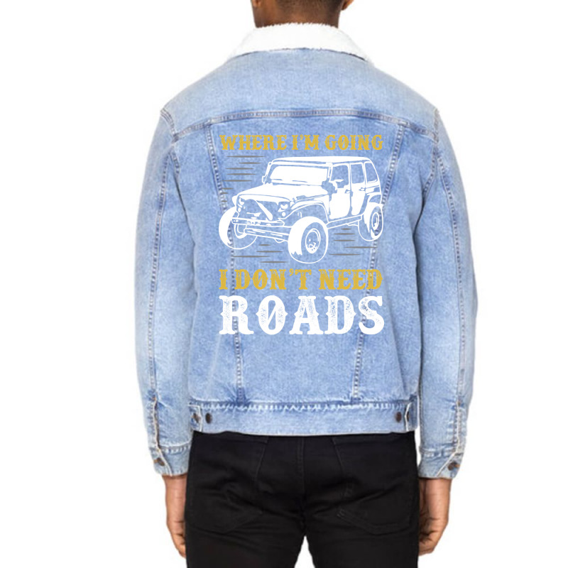 Limited Edition Where I,m Going Cars Unisex Sherpa-Lined Denim Jacket by Pannell Quintero | Artistshot