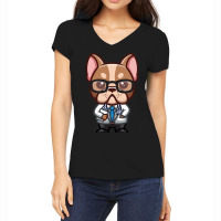 Limited Edition French Bulldog Doctor Cute Cartoon Women's V-neck T-shirt | Artistshot