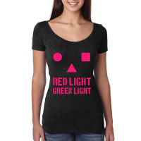 Limited Edition Red Light, Green Light Minimal Design Women's Triblend Scoop T-shirt | Artistshot