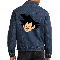 Goku Meme Face Reaction Men Denim Jacket | Artistshot