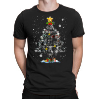 Motorcycle Ornament Decoration Christmas Tree Tee Xmas Gifts T Shirt T-shirt | Artistshot