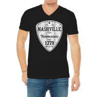 Nashville T Shirt Country Music City Guitar Pick Tee Gift T Shirt V-neck Tee | Artistshot