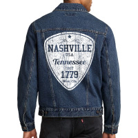 Nashville T Shirt Country Music City Guitar Pick Tee Gift T Shirt Men Denim Jacket | Artistshot