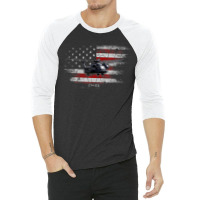 Trending Ch-53 Sea Stallion Helicopter Veteran Us Flag Veterans Day 3/4 Sleeve Shirt | Artistshot