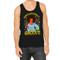 Limited Edition Unapologetically Groovy Black 70s Dance Party Peace Tank Top | Artistshot