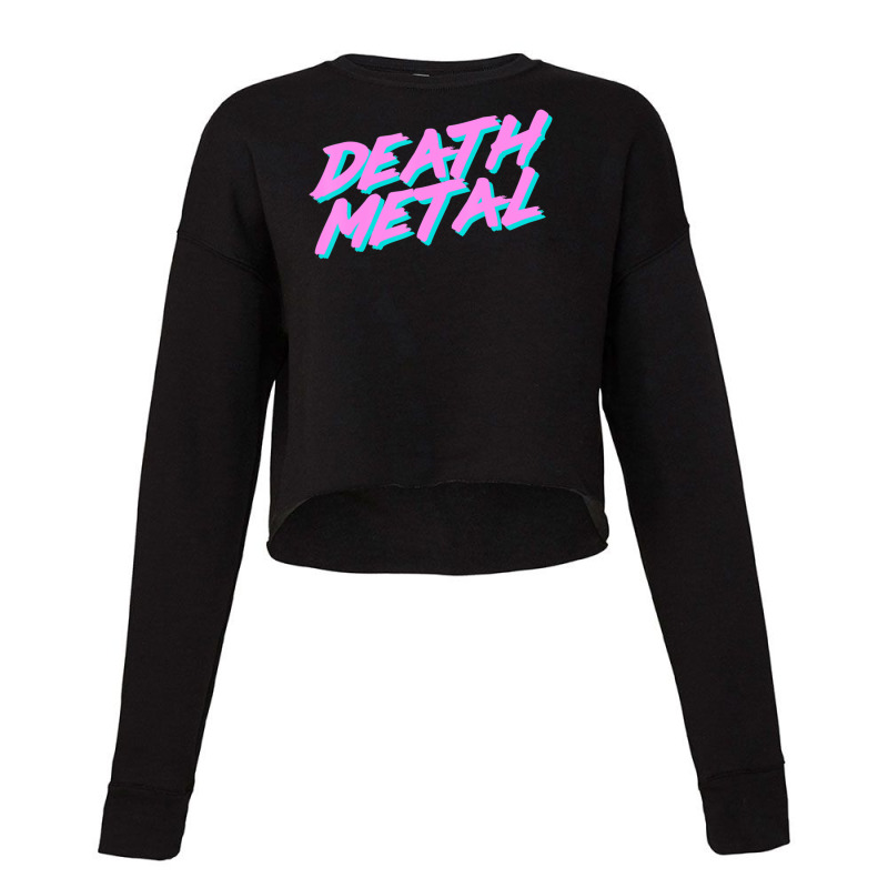 Limited Edition Death Metal Sarcastic 1980s Retrowave Brush Cropped Sweater by haodinhvan1 | Artistshot