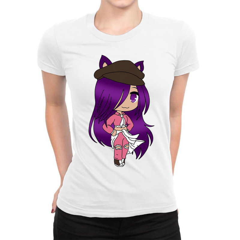 Anime  Chibi Fox Anime Girl Gatcha Kawaii Ladies Fitted T-Shirt by HayleyArtist | Artistshot