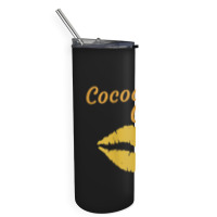 Womens Cocoa Cutie Sexy Gold Lips Cute Melanin Skinny Tumbler | Artistshot