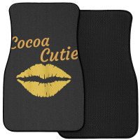 Womens Cocoa Cutie Sexy Gold Lips Cute Melanin Front Car Mat | Artistshot