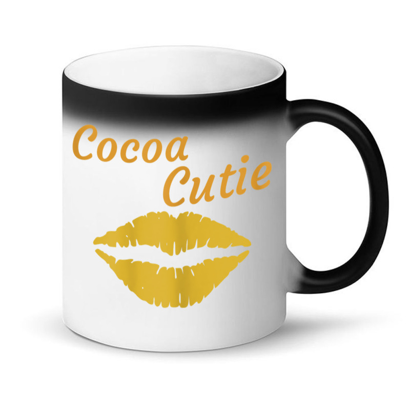 Womens Cocoa Cutie Sexy Gold Lips Cute Melanin Magic Mug | Artistshot