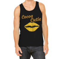 Womens Cocoa Cutie Sexy Gold Lips Cute Melanin Tank Top | Artistshot