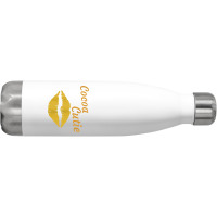 Womens Cocoa Cutie Sexy Gold Lips Cute Melanin Stainless Steel Water Bottle | Artistshot