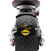 Womens Cocoa Cutie Sexy Gold Lips Cute Melanin Motorcycle License Plate | Artistshot