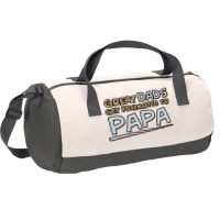 Great Dads Get Promoted To Papa Duffel Bag | Artistshot