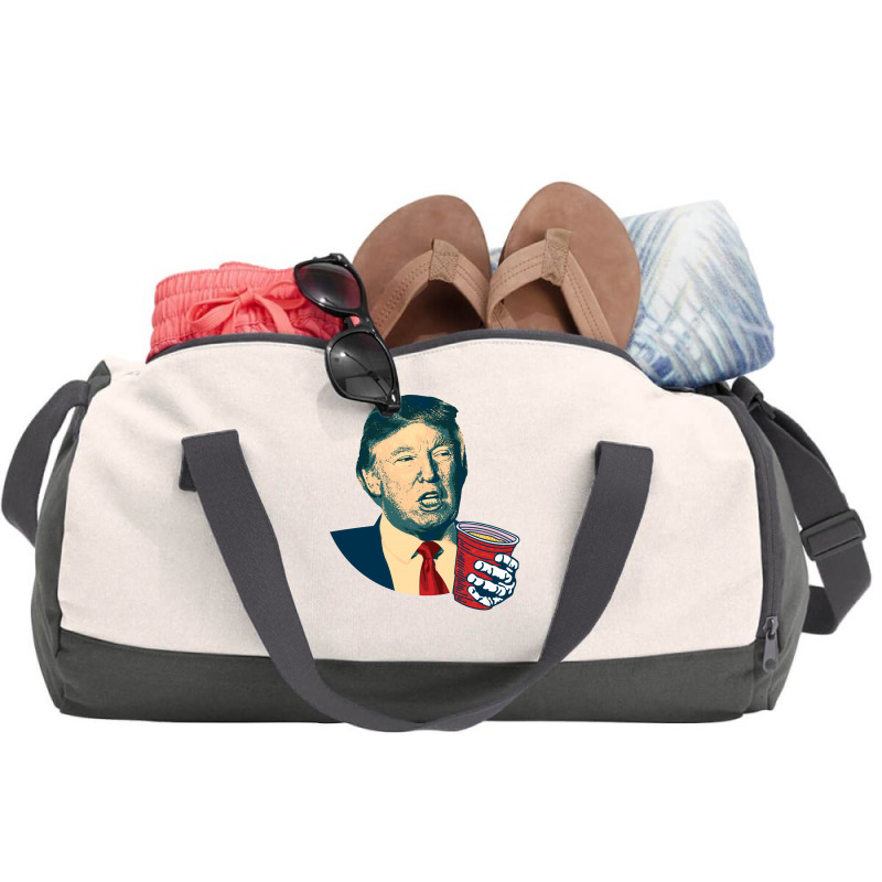 Donald Trump Celebrating 4th Of July Duffel Bag | Artistshot