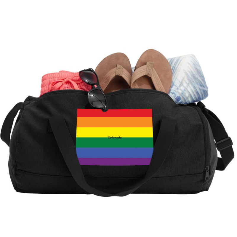 Colorado Rainbow Flag Duffel Bag | Artistshot