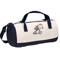 Calvin & Hobbes Comic Running Naked Duffel Bag | Artistshot
