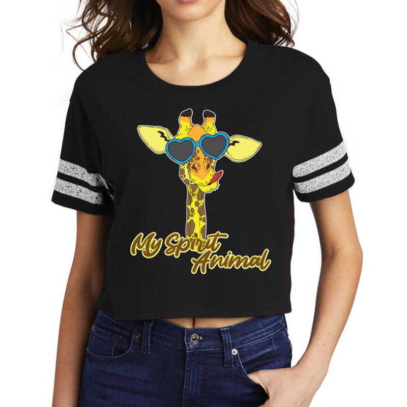 Hot Trend Giraffes Are My Spirit Animal Scorecard Crop Tee by Ledford Leslie | Artistshot