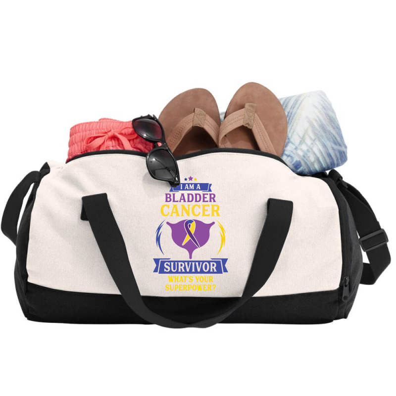 I Am A Bladder Cancer Survivor, What Is Your Superpower Duffel Bag | Artistshot