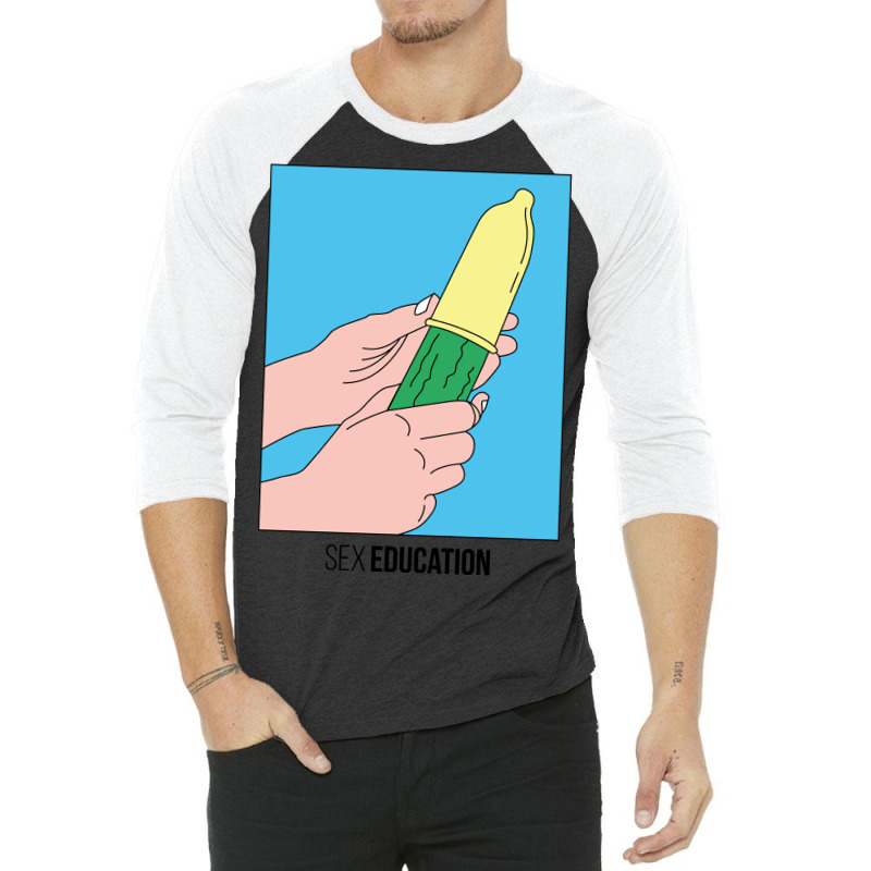 Limited Edition Sex Education Cucumber Poster 3/4 Sleeve Shirt by Sizemore Adame | Artistshot