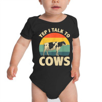 Cool Cow Design For Men Women Dairy Farmer Farming Cow Lover T Shirt Baby Bodysuit | Artistshot