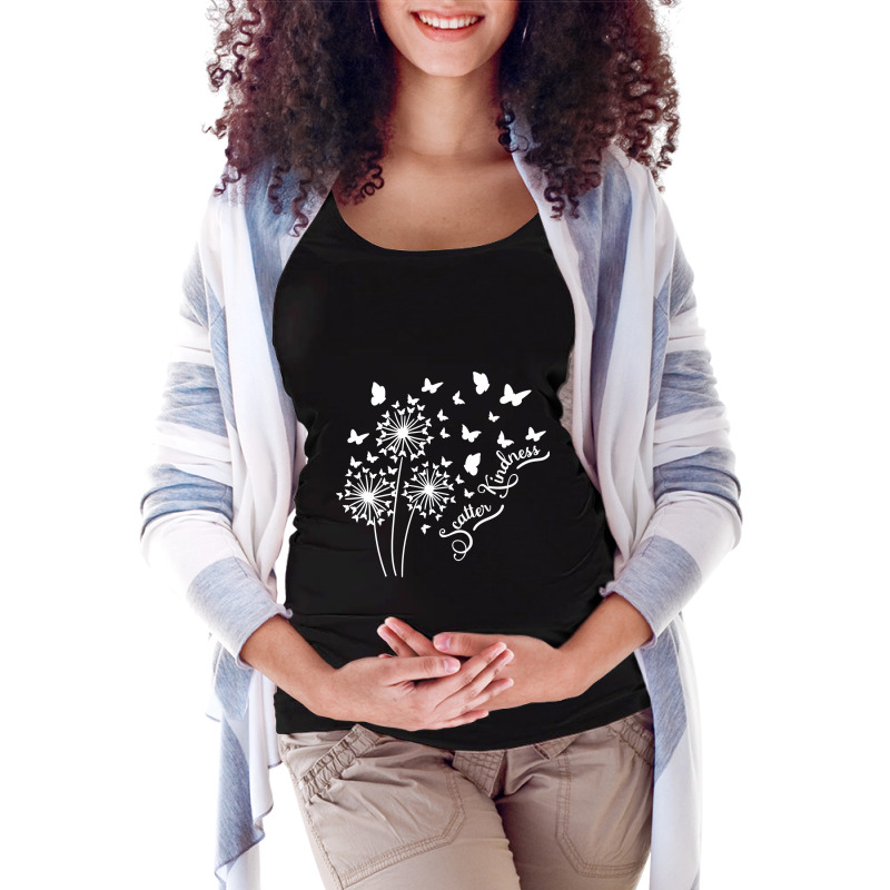 Dandelion Scatter Kindness   Be Kind Matching Family Gifts Pullover Maternity Scoop Neck T-shirt by Davidartist | Artistshot