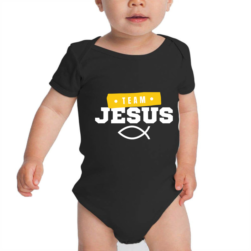 Limited Edition Team Jesus Fish - Christian-nl6xu Baby Bodysuit by poppyallen | Artistshot