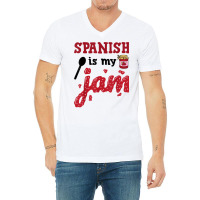 Funny Maestra Bilingual Teacher Spanish T Shirt V-neck Tee | Artistshot