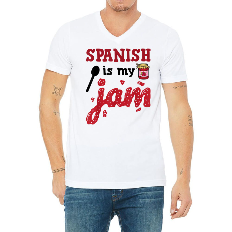 Funny Maestra Bilingual Teacher Spanish T Shirt V-Neck Tee by dorman | Artistshot