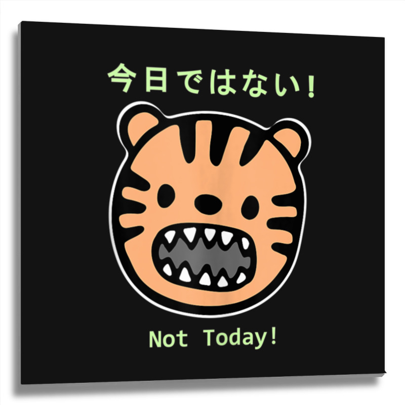 Hot Trend Kawaii Anime Cat Kanji Japanese Streetwear Not Metal Print Square | Artistshot