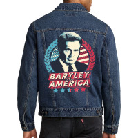 Bartlet For America   Travel Men Denim Jacket | Artistshot