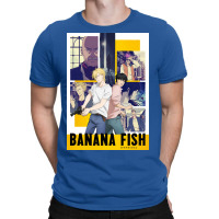 Banana Fish Poster Blue T-shirt | Artistshot