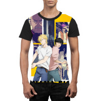 Banana Fish Poster Blue Graphic T-shirt | Artistshot