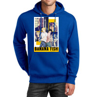 Banana Fish Poster Blue Unisex Hoodie | Artistshot