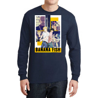 Banana Fish Poster Blue Long Sleeve Shirts | Artistshot