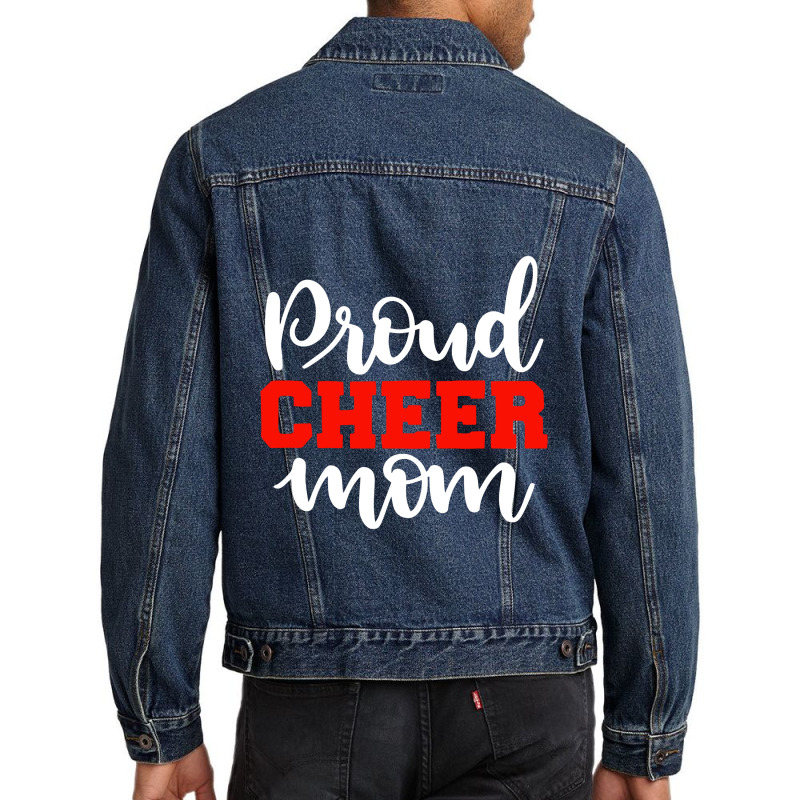 Proud Cheer Mom Men Denim Jacket | Artistshot