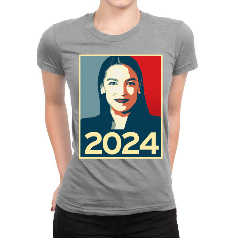 Alexandria Ocasiocortez 2024   Vintage Ladies Fitted T-Shirt by anackymuuse | Artistshot