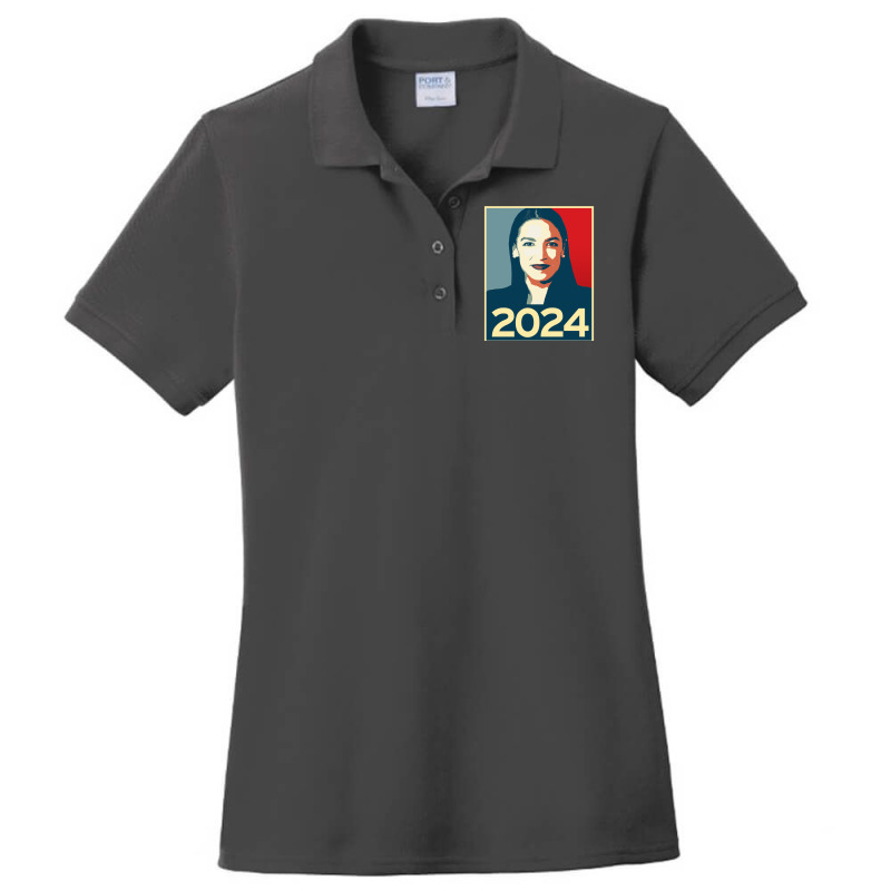 Alexandria Ocasiocortez 2024   Vintage Ladies Polo Shirt by anackymuuse | Artistshot