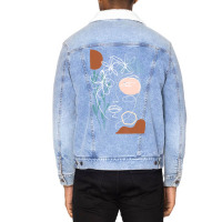 Hot Trend Line Art Face Abstract Art One Line Minimal Unisex Sherpa-lined Denim Jacket | Artistshot