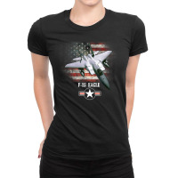 Limited Edition F15 Eagle American Flag Patriotic Usaf Military Ladies Fitted T-shirt | Artistshot