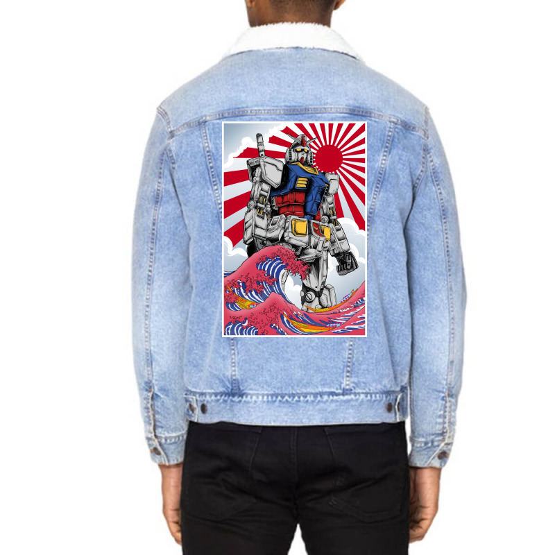 Dam Poster Retro Unisex Sherpa-Lined Denim Jacket by woelkelytjeb | Artistshot