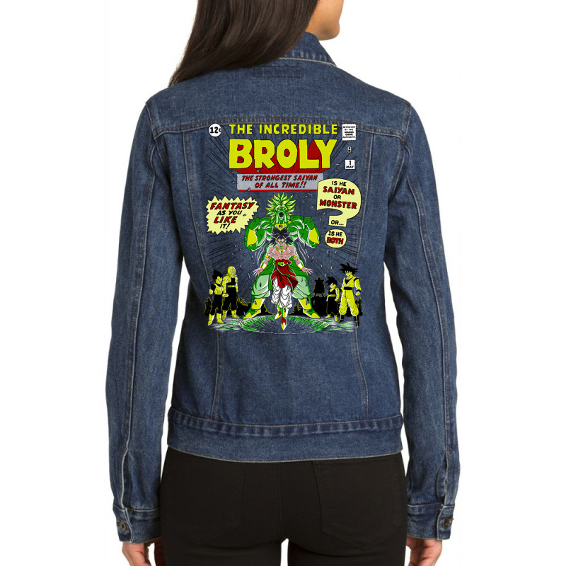 The Incredible Broly Ladies Denim Jacket by proforenyellp | Artistshot