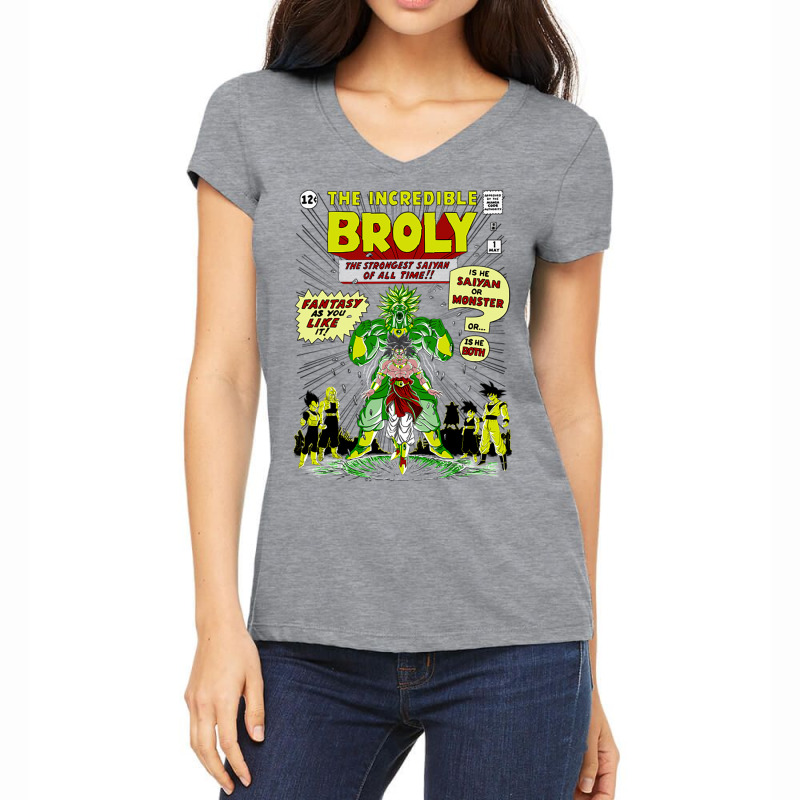 The Incredible Broly Women's V-Neck T-Shirt by proforenyellp | Artistshot