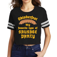 Limited Edition Oktoberfest Shirt - My Favorite Type Of Sausage Party Scorecard Crop Tee | Artistshot